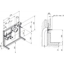 SMALL+ upevňovací modul TWIN WC/bidet závesný, T653367