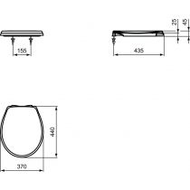 EUROVIT WC sedadlo so spomaľovaním, W303901