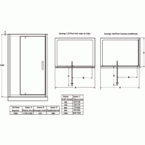 Synergy pivotové dvere s pevnou stenou 120 cm, L6364EO