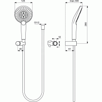 IDEALRAIN EVO JET Circle Sprchová sada EJC3, B2459AA