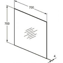 MIRROR & LIGHT Zrkadlo 60x70x0,4 cm, T3366BH