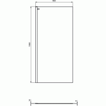 CONNECT 2 WETROOM Sprchový kút, pevná stena 100 cm, K9378EO