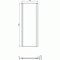 CONNECT 2 Pevná bočná stena 75 cm, K9298EO