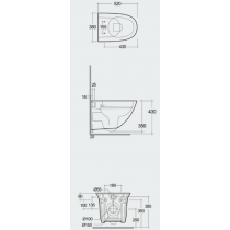 RAK SENSATION RIMLESS WC závesné 52x38 cm, SENWC1446