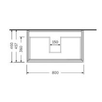 RAK JOY Skrinka 80x46 cm pre umývadlo Joy, JOYWH080MOK