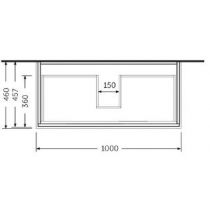 RAK JOY Skrinka 100x46 cm pre umývadlo Joy, JOYWH100EGY