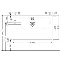 RAK JOY Skrinka 100x46 cm pre umývadlo Joy, JOYWH100EGY