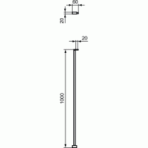 I.LIFE WETROOM Uhlová vzpera 100 cm, T4890EO