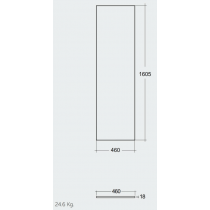 RAK PLANO Horná doska 160,5x46 cm, PLASL16146EGY