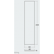 RAK PLANO Horná doska 200,5x46 cm, PLASL20146EGY