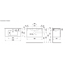 LAUFEN PRO S SLIM Umývadlo a skrinka pod umývadlo 100x50 cm, H861965463