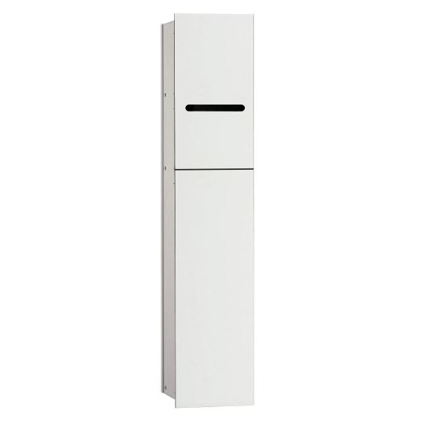 ASIS 2.1 Vstavaný WC modul 80 cm, 2-dvierkový, Pravý biele sklo, ASIS21RW, 975427450, 975000051