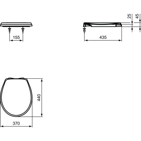 EUROVIT WC sedadlo so spomaľovaním, W303901