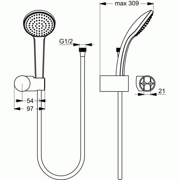 IdealRain sprchová sada M1, B9451AA