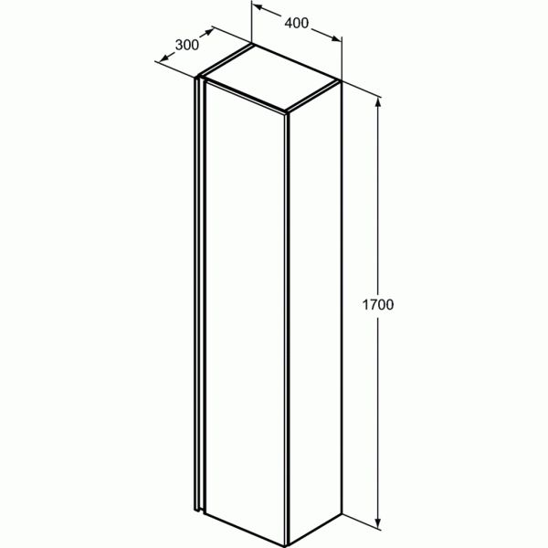 Tesi vysoká skrinka  40x170 cm, T0054WI