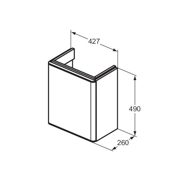 ADAPTO Skrinka pod umývadielko Strada II, T4304WG