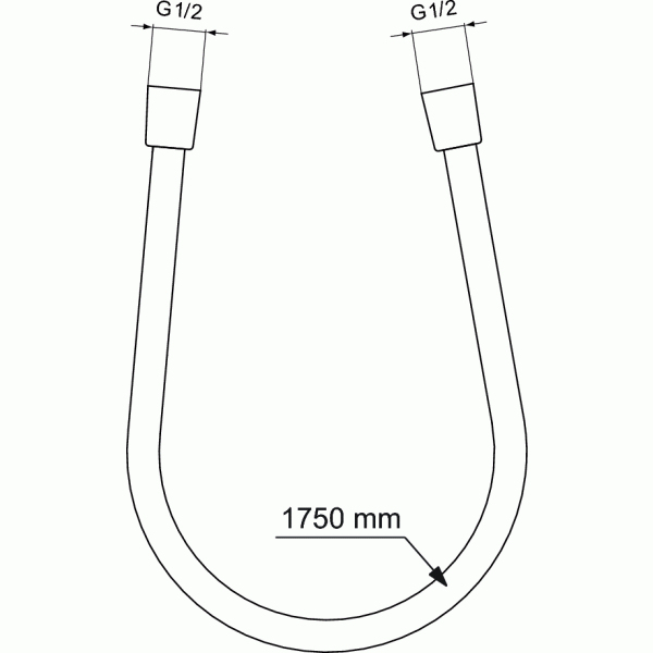 IDEALFLEX  Sprchová hadice Chróm 175 cm, BE175AA