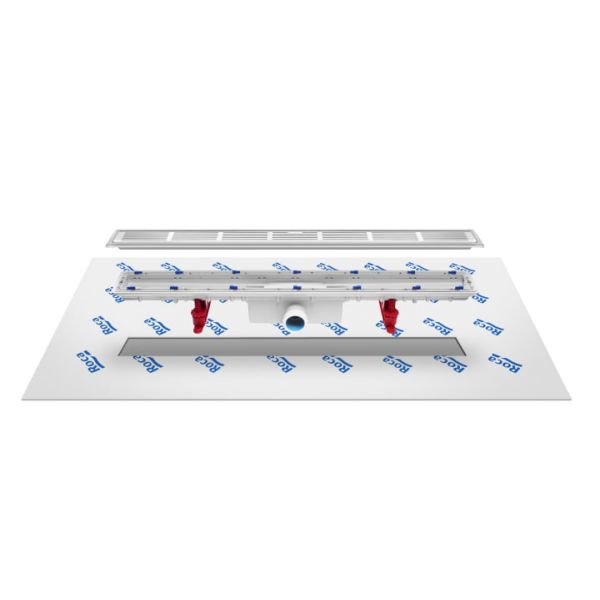 ROCA In-Drain IN-DRAIN CHANNEL, odtokový žľab bez krycej mriežky pre kombináciu s mriežkami X 1, X2, geotextilie, prietok 30 l / min, 276091000